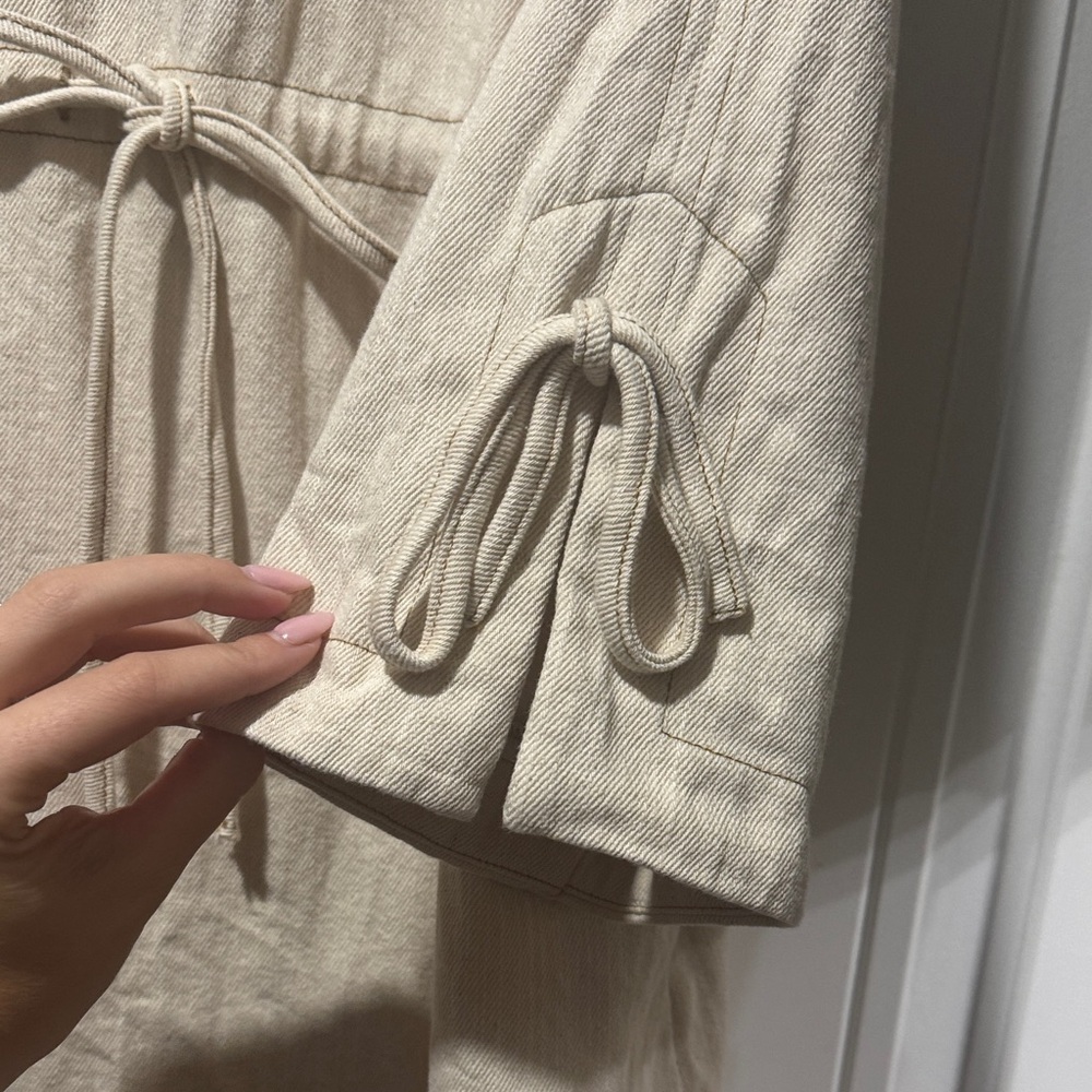 Entro Cream Denim Dress - Picture 4 of 4